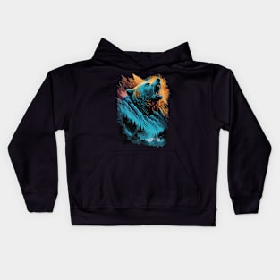 Roaring bear Kids Hoodie